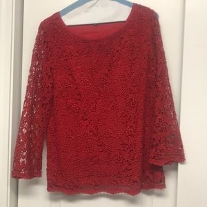 Talbots lace top